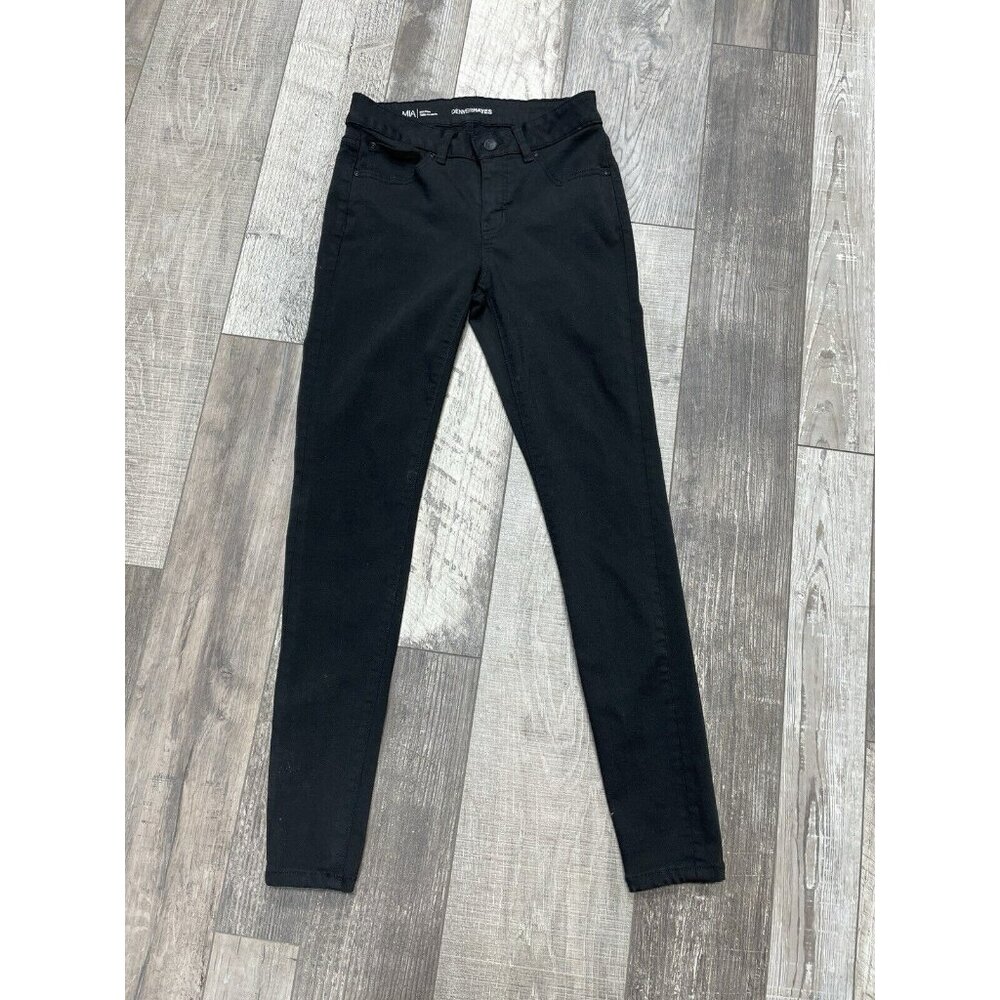 Denver Hayes Mia skinny mid-rise jean SIZE 6 black wash